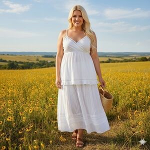 MXM 1X Surplice Tank Top White